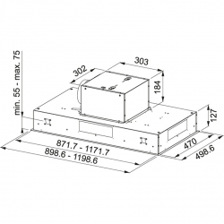 Okap sufitowy FRANKE Maris FCBI 926 WH Biały mat 350.0590.183